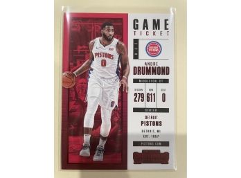 2017-18 Panini Contenders Game Ticket Red Parallel Andre Drummond Card #45