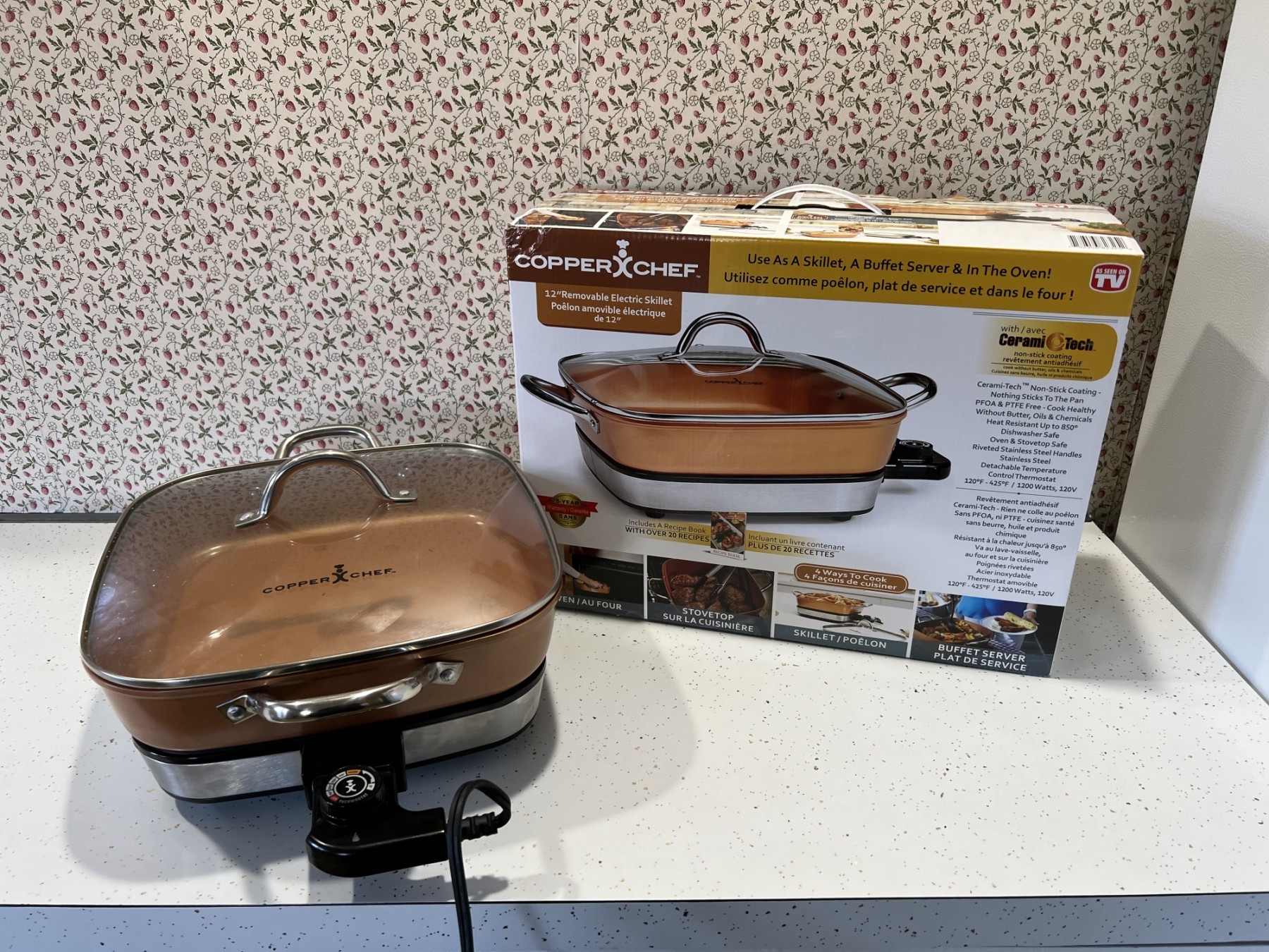 Copper Chef 12 Removable Electric Skillet #1074536