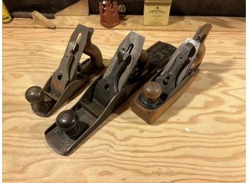 Group Lot Of 3 Vintage Hand Planes