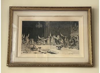 Frederic A Laguillermie (french, 1841-1934) Signed Antique Lithograph