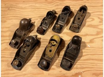 Group Of 7 Small Wood Block Planes