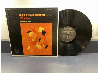 Getz/Gilberto Stan Getz. Joao Gilberto Featuring Antonio Carlos-Jobin On 1964 Verve Records V6-8545 Stereo.