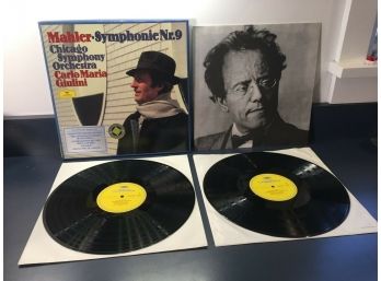 Mahler. Symphonie Nr. 9. Chicago Symphony Orchestra Carlo Maria Giulini. Double LP Record Box.