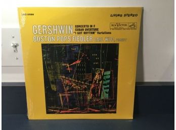 Gershwin. Concerto In F Cuban Overture I Got Rhythm Variations. Fiedler. RCA Victor Living Stereo LSC-2586.