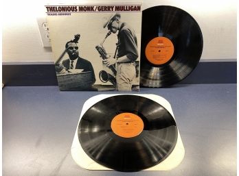 Thelonious Monk/Gerry Mulligan. 'Round Midnight' On Milestone Records M-47067 Stereo. Double LP Record.
