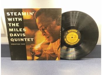 The Miles Davis Quintet. Steamin' With The Miles Davis Quintet On 1961 Prestige Records PLRP 7200 Mono.