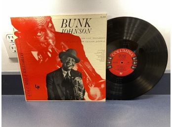 Bunk Johnson. The Last Testament On 1953 Columbia Records CL 829 Mono.