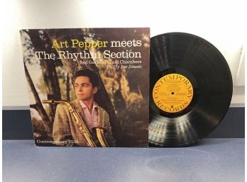 Art Pepper Meets The Rhythm Section On Contemporary Records S7532 Stereo. Vinyl Is Near Mint.
