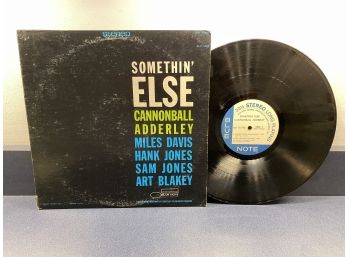 Cannonball Adderley. Somethin' Else On Blue Note Records BST 81595 Stereo. Liberty Labels.