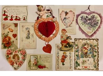 Antique Valentine's Day Postcards & Die-Cut Greetings (11)