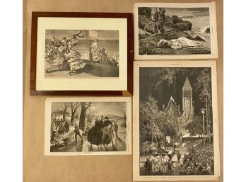 Harper's Weekly Magazine Pages Including Winslow Homer (4)