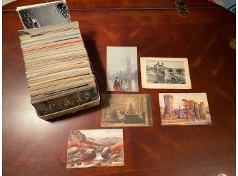 Large Lot Of European Vintage Postcards