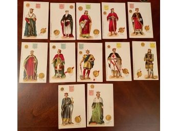Kings And Queens Of England Postcards (11)