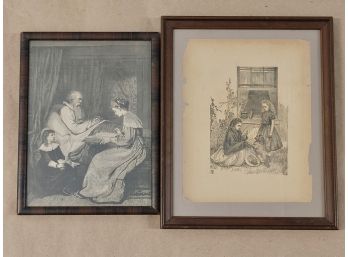 Two Victorian Framed Engravings (2)