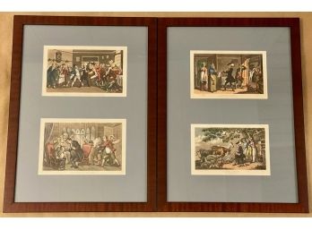 Two Framed Hand Colored Etchings, Dr. Syntax (2)
