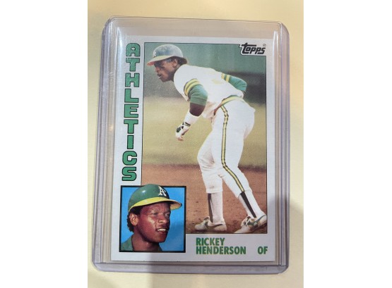1984 Topps Athletics Rickey Henderson Card #230