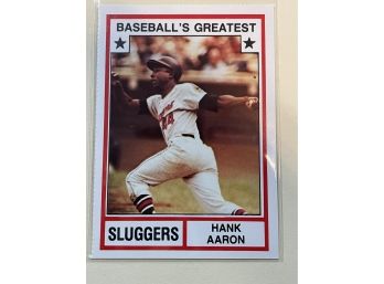 1982 TCMA Baseballs Greatest Hank Aaron Card