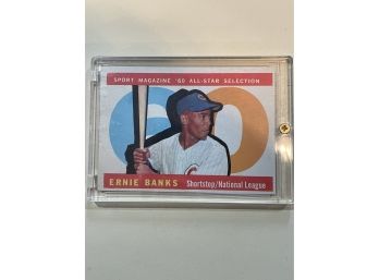 1960 Topps Ernie Banks Card #560   60 All Star Selection