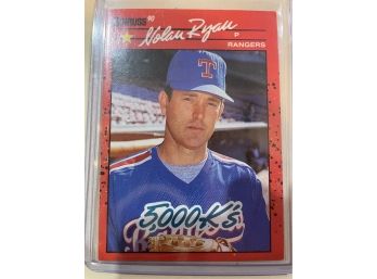 1990 Donruss 5,000K's Nolan Ryan Error Card #659 Wrong Back