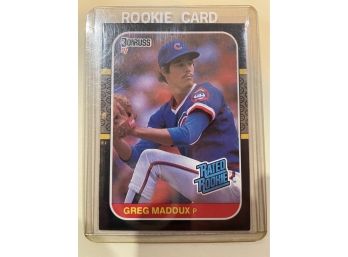 1987 Donruss Rated Rookie Greg Maddux Card #36
