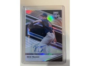 2020 Panini Elite Extra Edition Nick Frasso Autographed Refractor Card #112