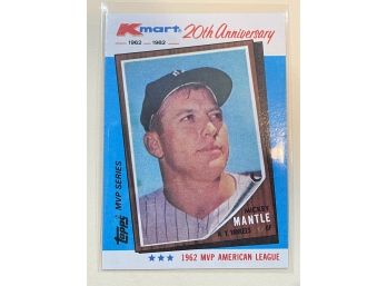 1982 Topps K-Mart 20th Anniversary Mickey Mantle Card #1 Of 44