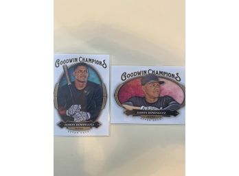 2020 Upper Deck Goodwin Champions Jasson Dominguez Cards #45 And 95