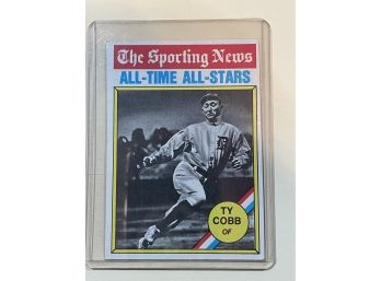 1976 Topps The Sporting News All Time All Stars Ty Cobb Card #346