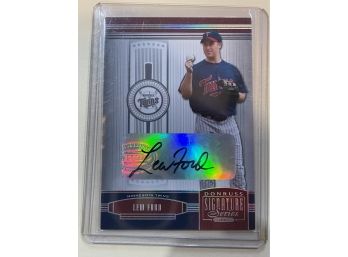2005 Donruss Signature Series Lew Ford Signed Card #66