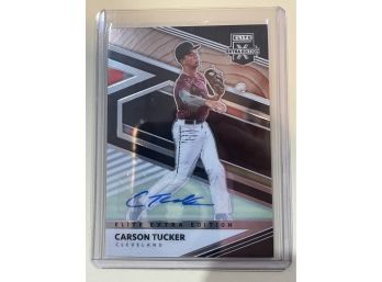 2020 Panini Elite Extra Edition Carson Tucker Autographed Refractor Card #23