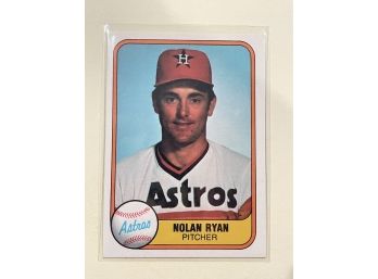 1981 Fleer Nolan Ryan Card #57