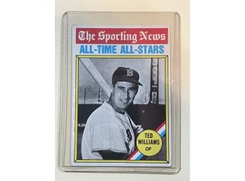 1976 Topps The Sporting News All Time All Stars Ted Williams Card #347