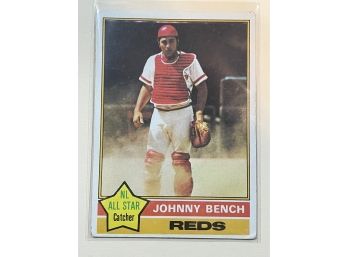 1976 Topps Johnny Bench Card #300