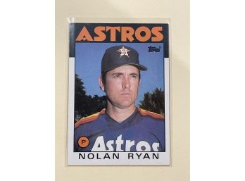 1986 Topps Nolan Ryan Card #100