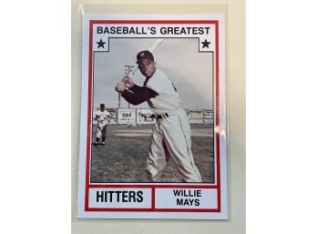 1982 TCMA Baseballs Greatest Willie Mays Card