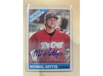 2015 Topps Heritage Michael Gettys Certified Autograph Card #119