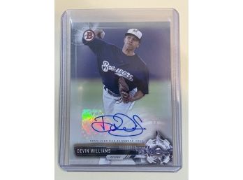2017 Topps Bowman Certified Autograph Devin Williams Signed Card #PA-DW