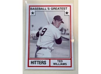1982 TCMA Baseballs Greatest Ted Williams Card
