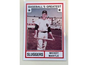 1982 TCMA Baseballs Greatest Mickey Mantle Card