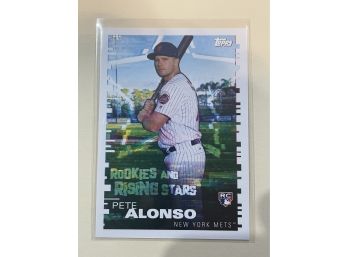 2019 Topps Rookies And Rising Stars Pete Alonso Rookie Card #222
