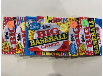10 - 1989 Topps Big Baseball Cards Series 1, 2, & 3       Lot Is For 10 Packs
