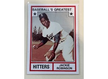 1982 TCMA Baseballs Greatest Jackie Robinson Card