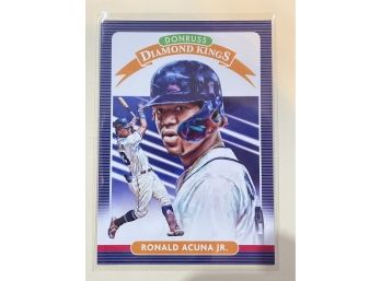 2020 Panini Donruss Diamond Kings Ronald Acuna Jr. Card #8