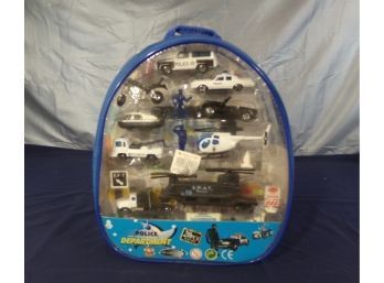 20 Pieces Police Department Set New In Clear Backpack