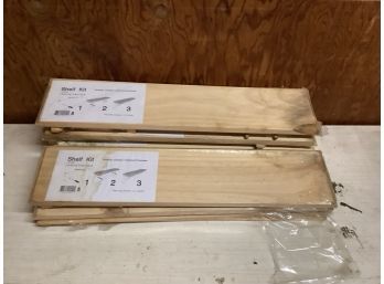 8 Wood Shelf Kits With Brackets