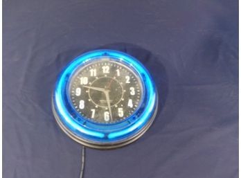 Blue Light Up Clock