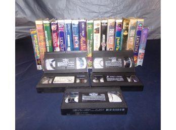 Lot Of 22 VHS Kids Movies