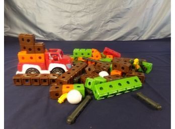 Building Blocks With Fire Truck