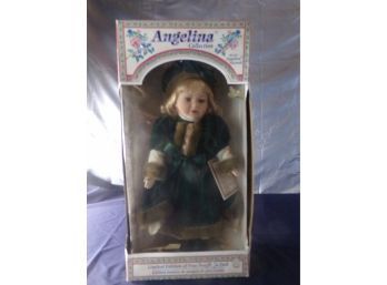 Angelina Porcelain Doll In Original Box