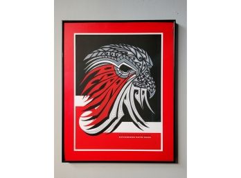 Framed Lmt Edition Pearl Jam Concert Lithograph  11-29-2009